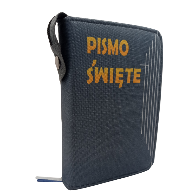 Okładka na Biblię wzór Grafit zamek 1