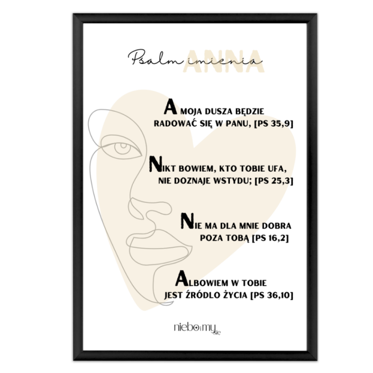 anna w czarnej ramce srodek