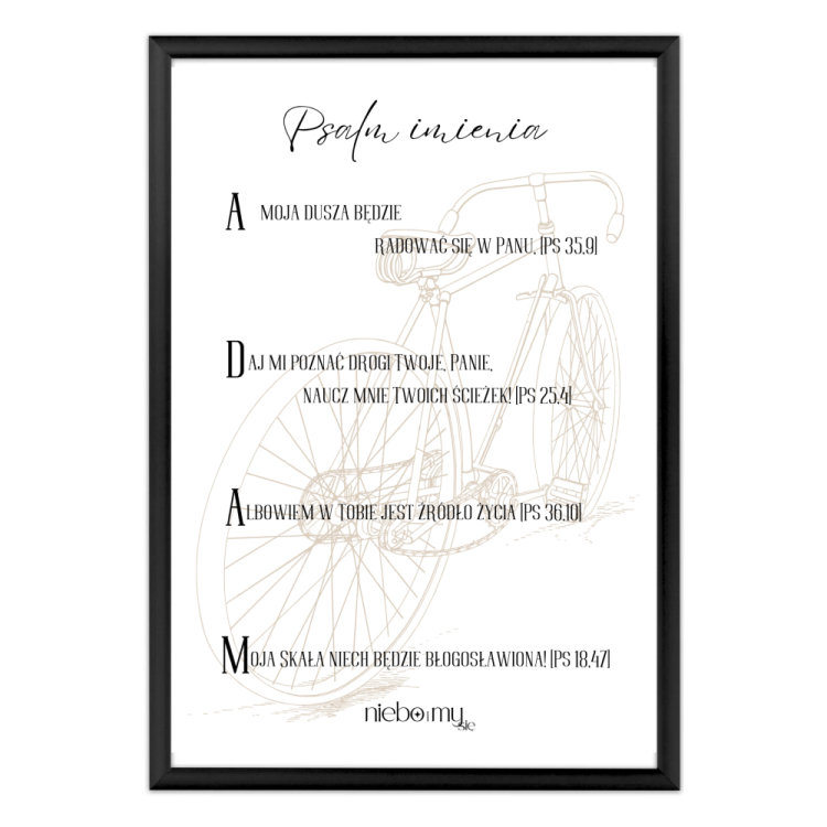 Psalm Adam rower ramka