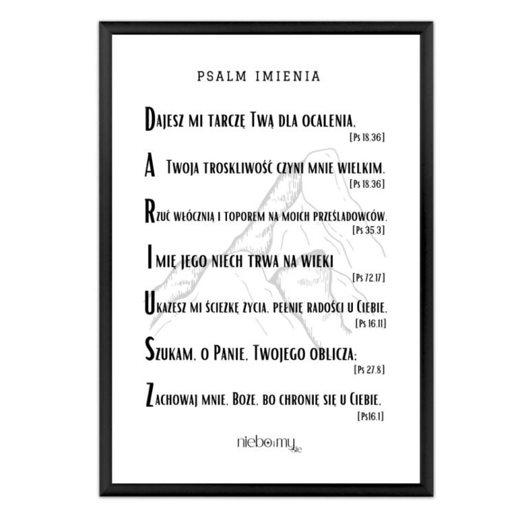 Psalm Dariusz ramka
