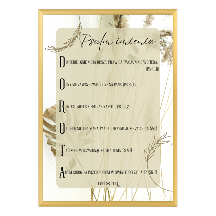 Psalm Dorota ramka