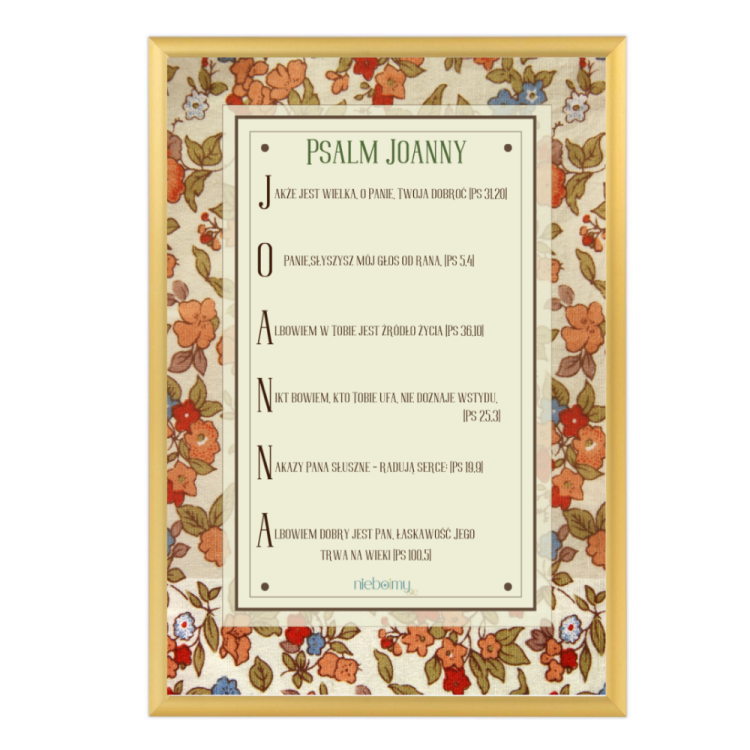Psalm Joanna ramka