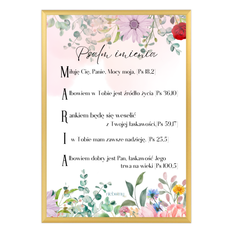Psalm Maria ramka